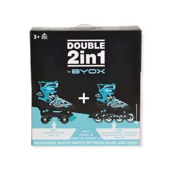 Roller skates 2in1 Double Pink S /30-33 / როლიკები, 10 image