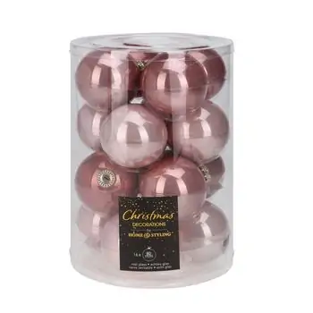 Christmas Ball Pink And Dark Pink ნაძვის ხის სათამაშოები