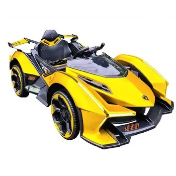Lamborghini V12 Sports Car Painted Yellow - ელექტრო მანქანა, 6 image