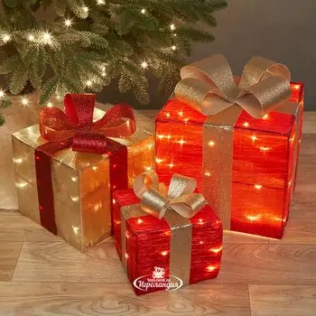 Gift Box With Lights -  საახალწლო სასაჩუქრე ყუთი განათებით