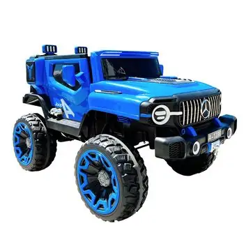 Mercedes Jeep Electric Car Blue - ელექტრო მანქანა კაუჩუკის საბურავებით, 7 image