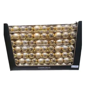 Christmas Hanging Decoration Ball Gold  ნაძვის ხის სათამაშოები