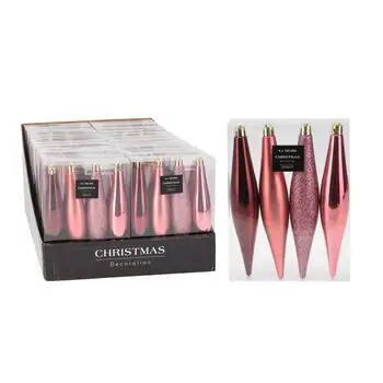 Christmas Hanging Decoration Pink ნაძვის ხის სათამაშოები