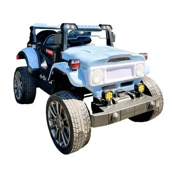 Toyota Jeep Electric Car Blue - ელექტრო მანქანა კაუჩუკის საბურავებით, 7 image