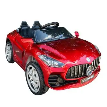 Mercedes Benz Electric Car Painted Red - ელექტრო მანქანა კაუჩუკის საბურავებით, 7 image