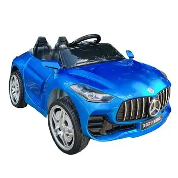 Mercedes Benz Electric Car Painted Blue - ელექტრო მანქანა კაუჩუკის საბურავებით, 7 image