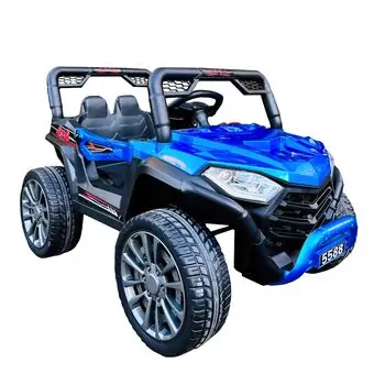 Electric Car Painting Blue - ელექტრო მანქანა კაუჩუკის საბურავებით, 7 image