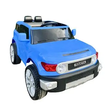 Toyota Off Road Electric Car Blue - ელექტრო მანქანა კაუჩუკის საბურავებით, 7 image