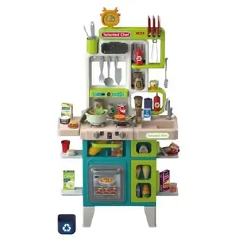 Kitchen Set With Accessories Green  -  ფუნქციური სათამაშო სამზარეულო, 2 image