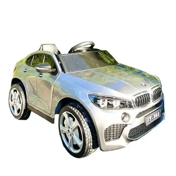 BMW X6 Electric Car Painted Grey - ელექტრო მანქანა კაუჩუკის საბურავებით, 7 image