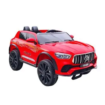 Toyota Jeep Red - ელექტრო მანქანა კაუჩუკის საბურავებით, 5 image