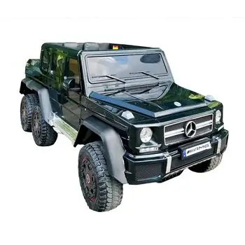 Mercedes Benz G65 Black - ელექტრო მანქანა კაუჩუკის საბურავებით და ტყავის სავარძლით, 6 image