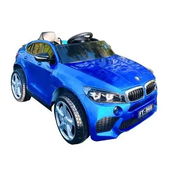 BMW X6 Electric Car Painted Blue - ელექტრო მანქანა კაუჩუკის საბურავებით, 4 image