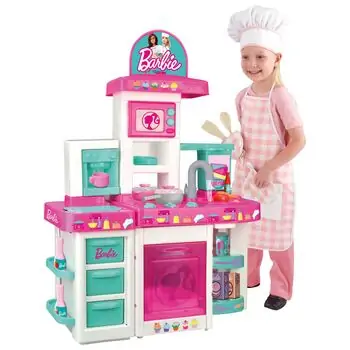 Barbie Large Kitchen with Light and Sound - ბარბის ფუნქციური სათამაშო სამზარეულო, 13 image