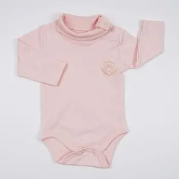 Throat Long Sleeve Bodysuit Pink -  ჩვილის ბოდე, 2 image