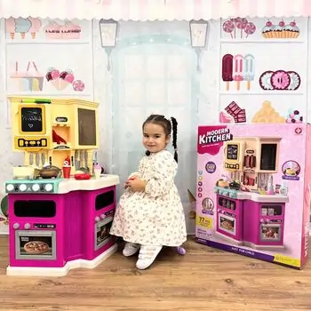 Kitchen Set With Accessories - ფუნქციური სათამაშო სამზარეულო