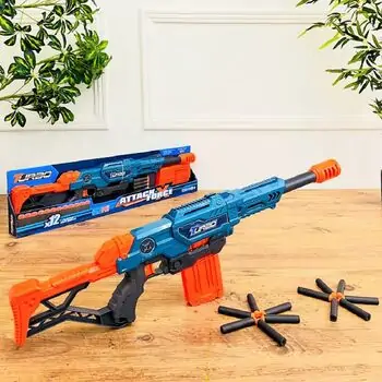 Attack X Force Soft Bullets Gun Set - სათამაშო თოფი, 2 image