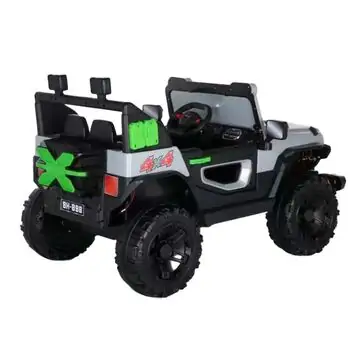 Off Road Car Grey - ელექტრო მანქანა კაუჩუკის საბურავებით, 3 image