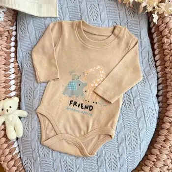 Friend Amazing Africa Bodysuit Beige -  ჩვილის ბოდე