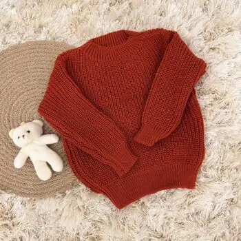 Cute Knitted Sweater Red - გრძელ მკლავიანი სვიტერი