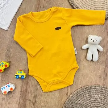 Cutie Bodysuit Yellow -  ჩვილის ბოდე