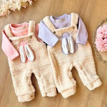 Murat Baby Little Rabbit Purple Overalls - საბავშვო კომბინიზონი