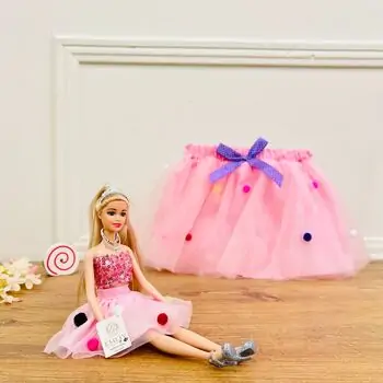 Little Fashion Doll With Baby Dress - სათამაშო თოჯინა აქსესუარებით, 2 image