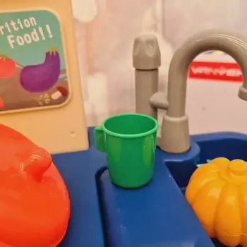 Awesome Kitchen Set For Kids Blue 1A110 ფუნქციური საბავშვო სამზარეულო, 9 image