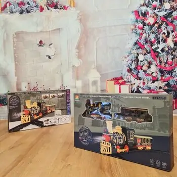Classical Train Set With Light And Sound - მატარებლის ნაკრები განათებით და ხმით