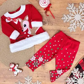 Newborn Baby 2 in 1 Happy Christmas Holiday - ახალშობილის ტანსაცმლის კომპლექტი