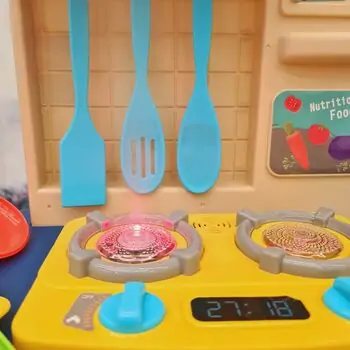 Awesome Kitchen Set For Kids Blue 1A110 ფუნქციური საბავშვო სამზარეულო, 19 image