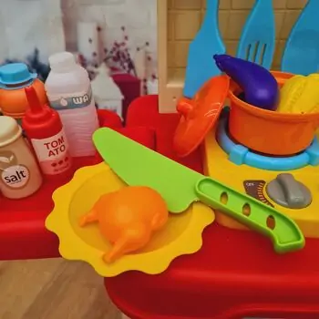 Kitchen Set Enjoying Cooking - ფუნქციური სათამაშო სამზარეულო, 9 image