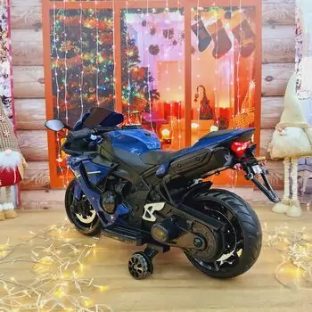 Electric Moto Blue - ელექტრო მოტოციკლი კაუჩუკის საბურავებით, 5 image