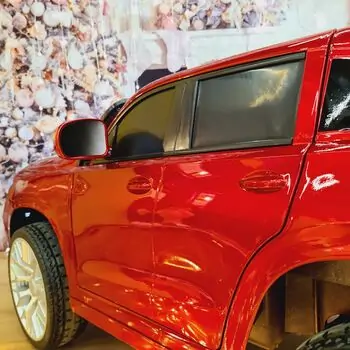 BMW X8 Painting Red - ელექტრო მანქანა კაუჩუკის საბურავებით, 9 image