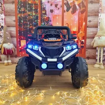 Off-Road Car Black - ელექტრო მანქანა, 3 image