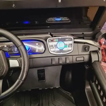 Mercedes-Benz Jeep Painting Grey - ელექტრო მანქანა კაუჩუკის საბურავებით, 7 image