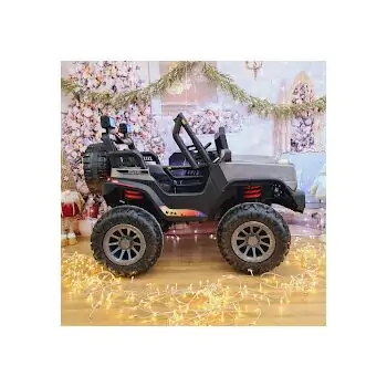 Mercedes-Benz Jeep Painting Grey - ელექტრო მანქანა კაუჩუკის საბურავებით, 3 image