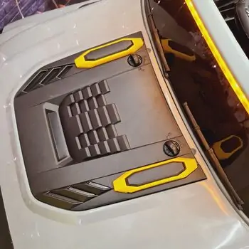 Electric Off-Road Car Grey - ელექტრო მანქანა კაუჩუკის საბურავებით, 9 image