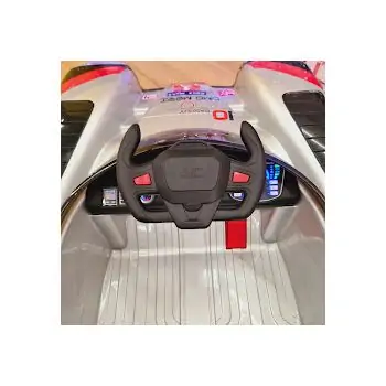 Electric Formula 1 Car Painting Grey - ელექტრო მანქანა კაუჩუკის საბურავებით, 6 image