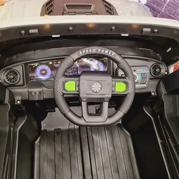 Electric Off-Road Car Grey - ელექტრო მანქანა კაუჩუკის საბურავებით, 7 image