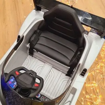 Electric Formula 1 Car Painting Grey - ელექტრო მანქანა კაუჩუკის საბურავებით, 8 image