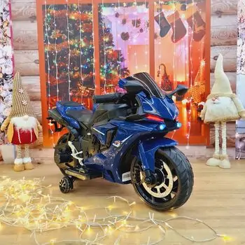 Electric Moto Blue - ელექტრო მოტოციკლი კაუჩუკის საბურავებით, 2 image