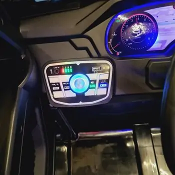 Electric Car Blue - ელექტრო მანქანა კაუჩუკის საბურავებით, 7 image