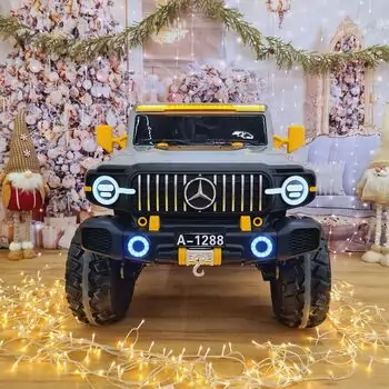 Electric Off-Road Car Grey - ელექტრო მანქანა კაუჩუკის საბურავებით, 2 image