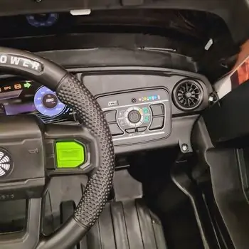 Electric Off-Road Car Grey - ელექტრო მანქანა კაუჩუკის საბურავებით, 8 image