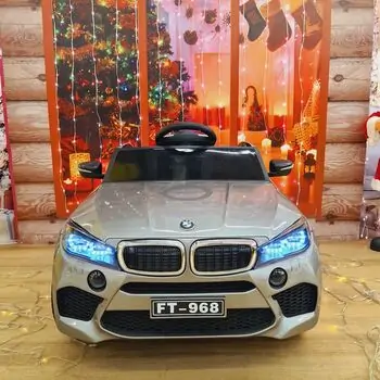 BMW Electric Car Painting Grey - ელექტრო მანქანა კაუჩუკის საბურავებით, 5 image
