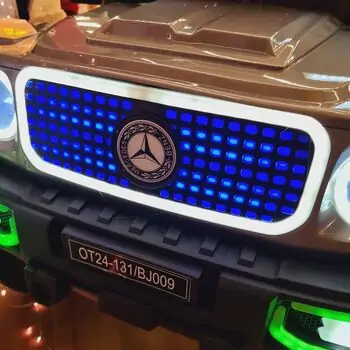Mercedes-Benz Jeep Painting Grey - ელექტრო მანქანა კაუჩუკის საბურავებით, 11 image