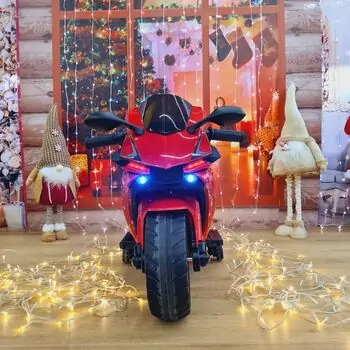 Electric Moto Red - ელექტრო მოტოციკლი კაუჩუკის საბურავებით, 4 image
