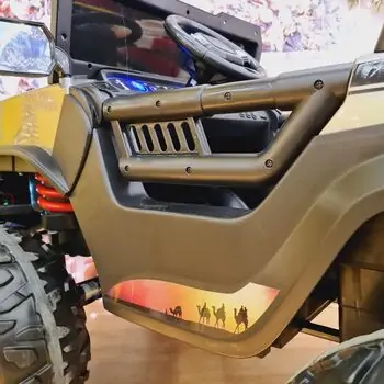 Mercedes-Benz Jeep Painting Grey - ელექტრო მანქანა კაუჩუკის საბურავებით, 9 image