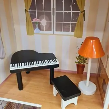 Wooden Doll House With Furniture and Elevator - თოჯინის ხის სახლი ავეჯით, 6 image